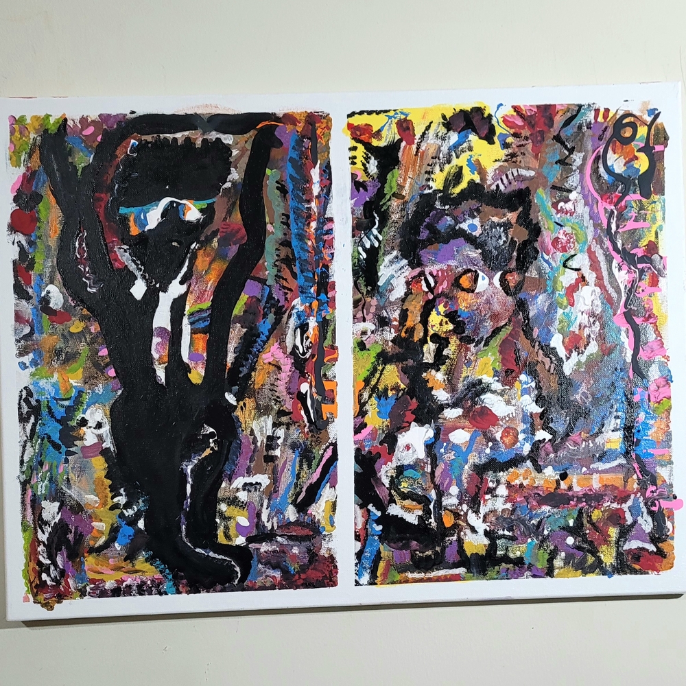 Abstract Colorful Art Canvas